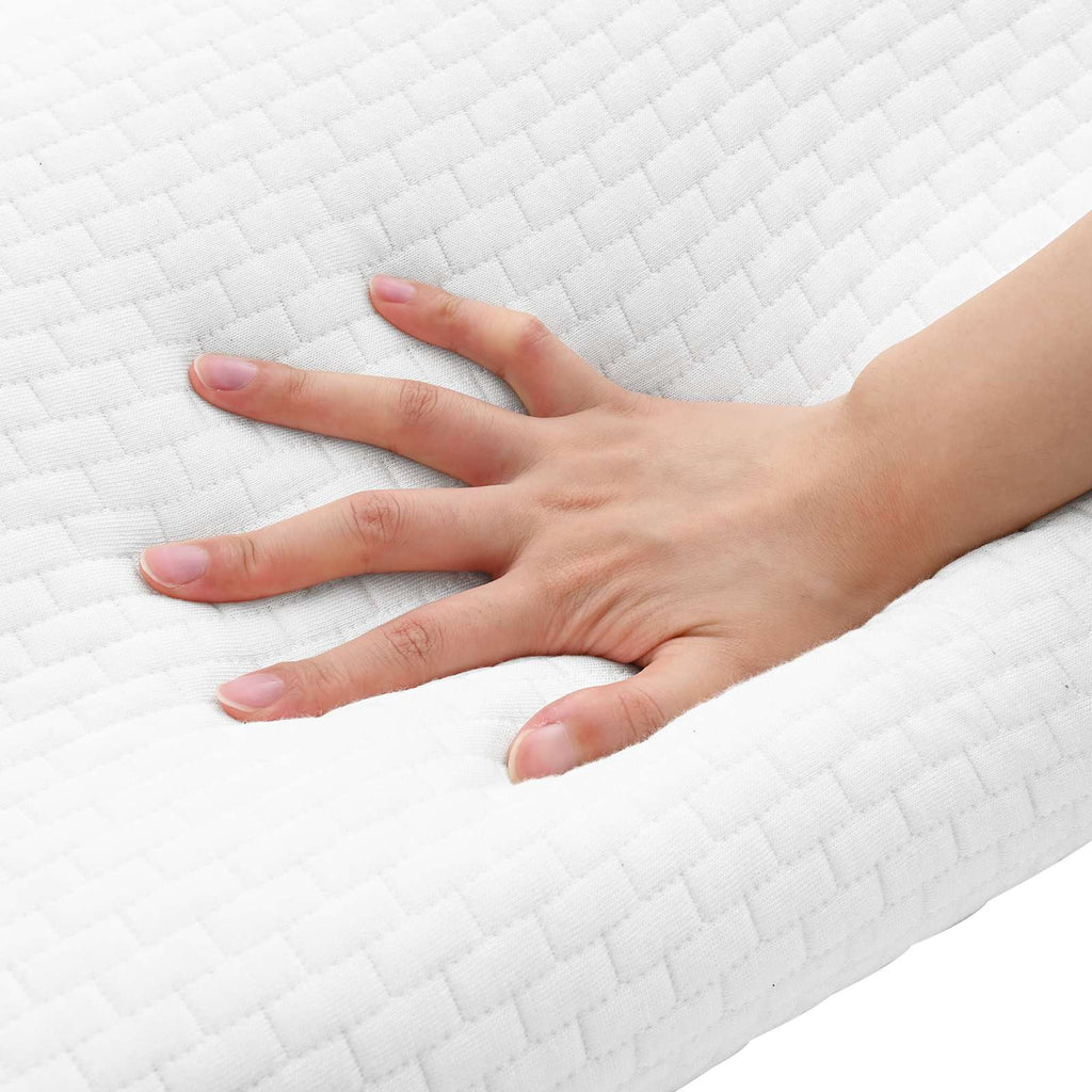 Schlafkissen Uni Weiß 50 x 30 x 10,5 cm Viscoschaum