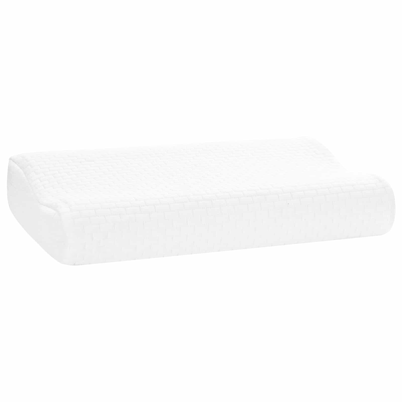 Schlafkissen Uni Weiß 50 x 30 x 10,5 cm Viscoschaum