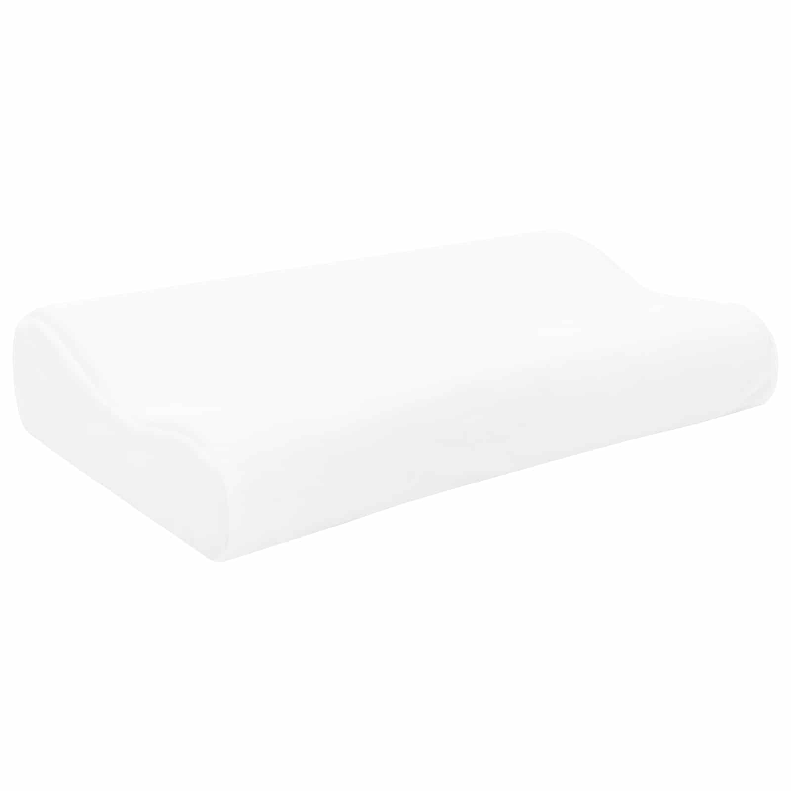 Schlafkissen Uni Weiß 50 x 30 x 10,5 cm Viscoschaum