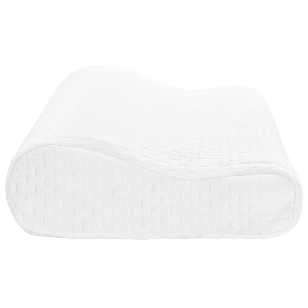 Schlafkissen Uni Weiß 50 x 30 x 10,5 cm Viscoschaum