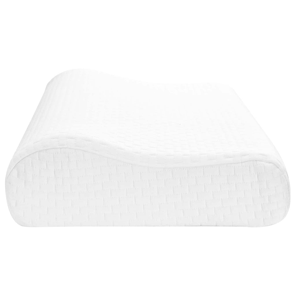 Schlafkissen Uni Weiß 80 x 40 x 12,5 cm Viscoschaum