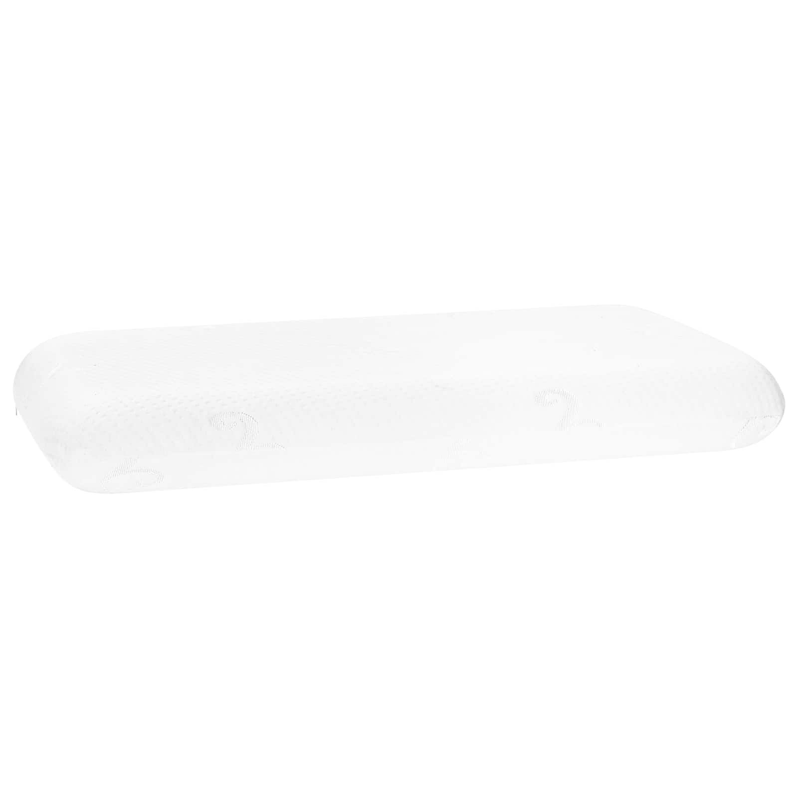 Schlafkissen Uni Weiß 70 x 36 x 8,5 cm Viscoschaum
