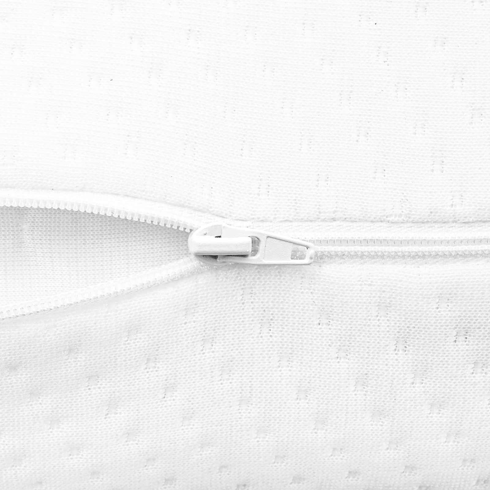 Schlafkissen Uni Weiß 70 x 36 x 13,5 cm Viscoschaum