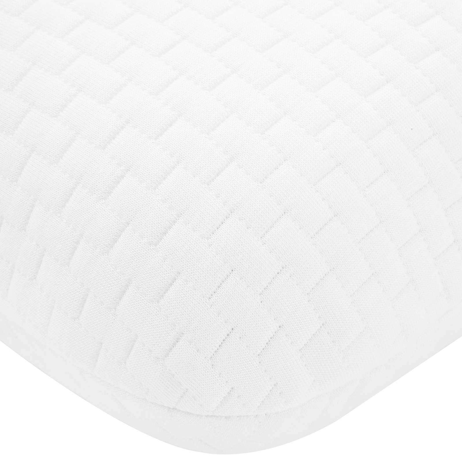 Schlafkissen Uni Weiß 60 x 40 x 13 cm Viscoschaum