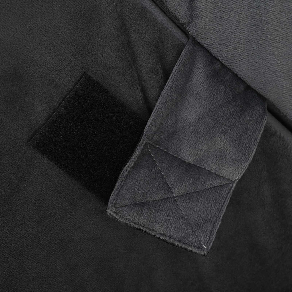Keil Kopfkissen Grau 55 x 55 x 26 cm Viscoschaum
