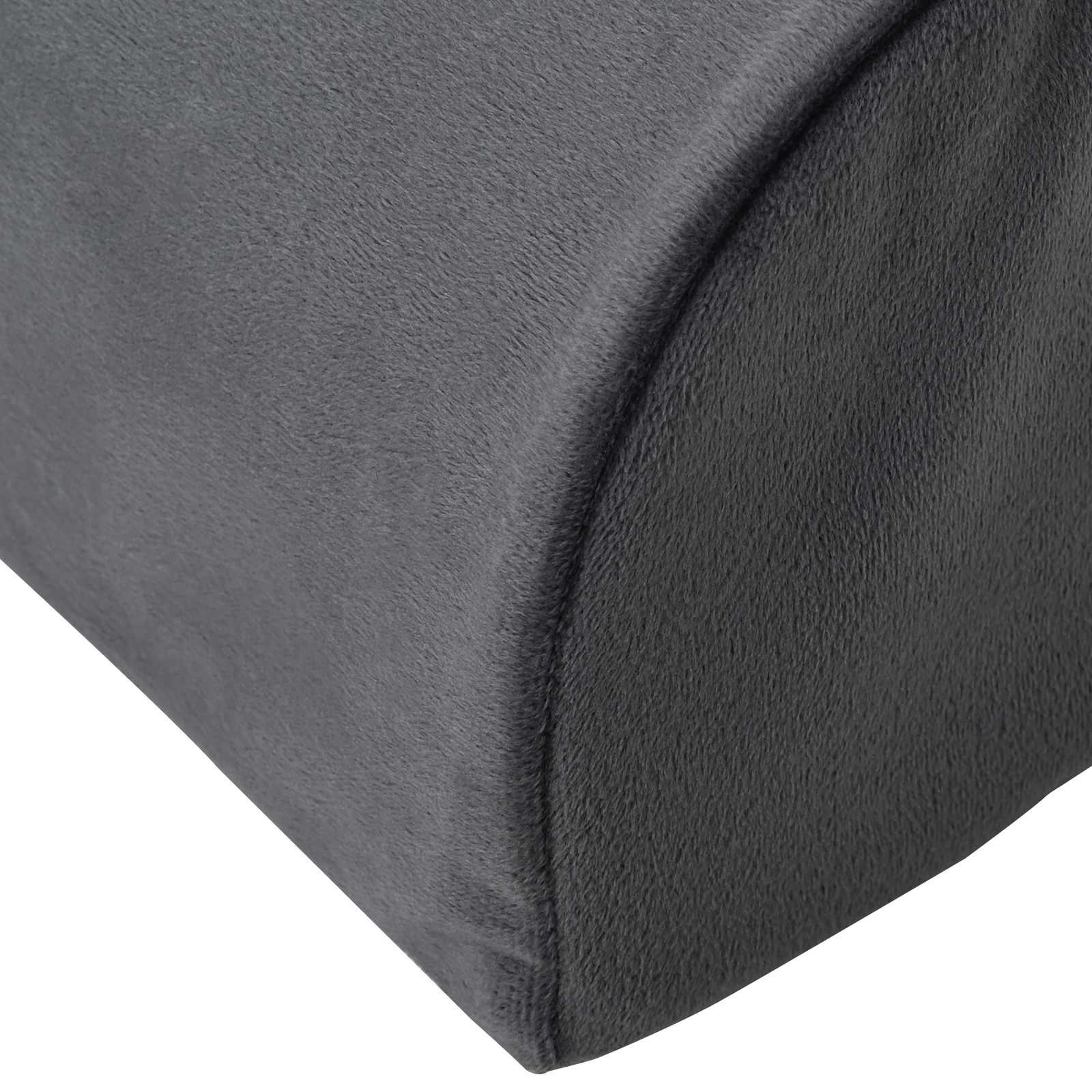 Fußstützenkissen Uni Grau 42 x 18 x 13 cm PU-Schaum
