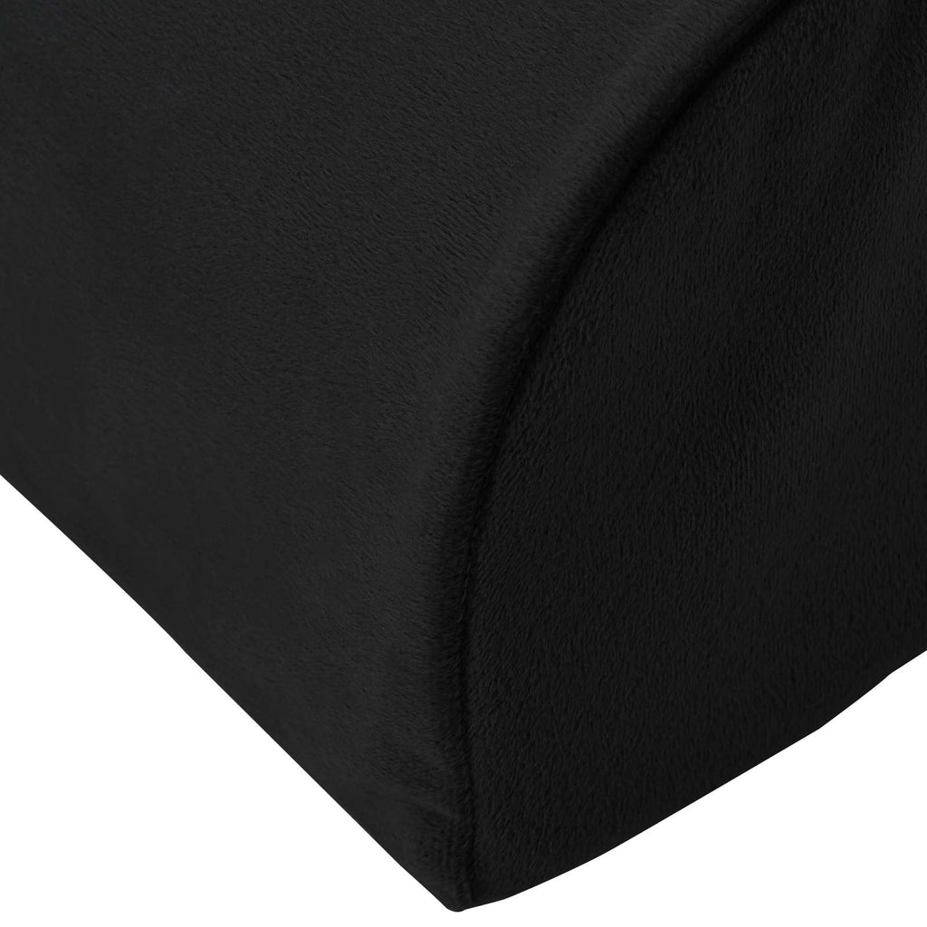 Fußstützenkissen Uni Schwarz 42 x 18 x 13 cm PU-Schaum