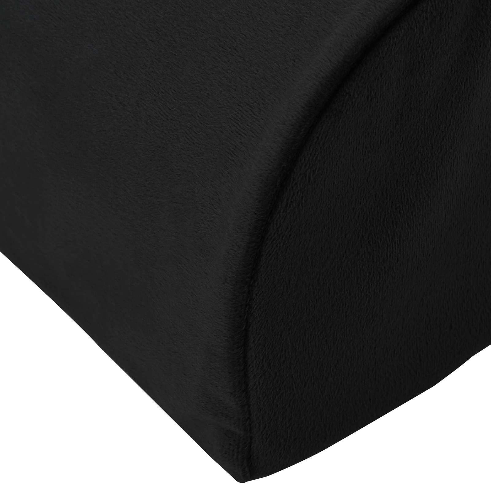 Fußstützenkissen Uni Schwarz 42 x 18 x 13 cm PU-Schaum