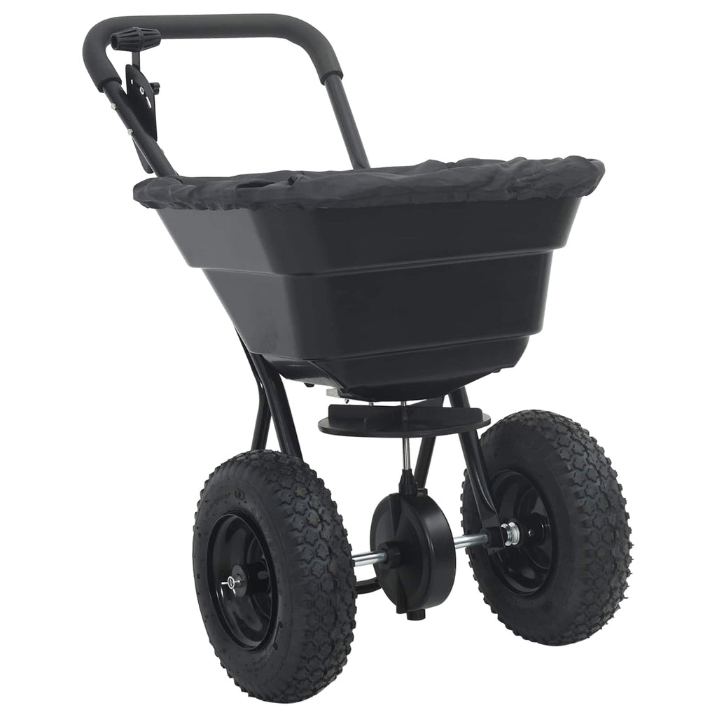 Streuer Schwarz 53 x 81,5 x 78 cm PVC und Stahl