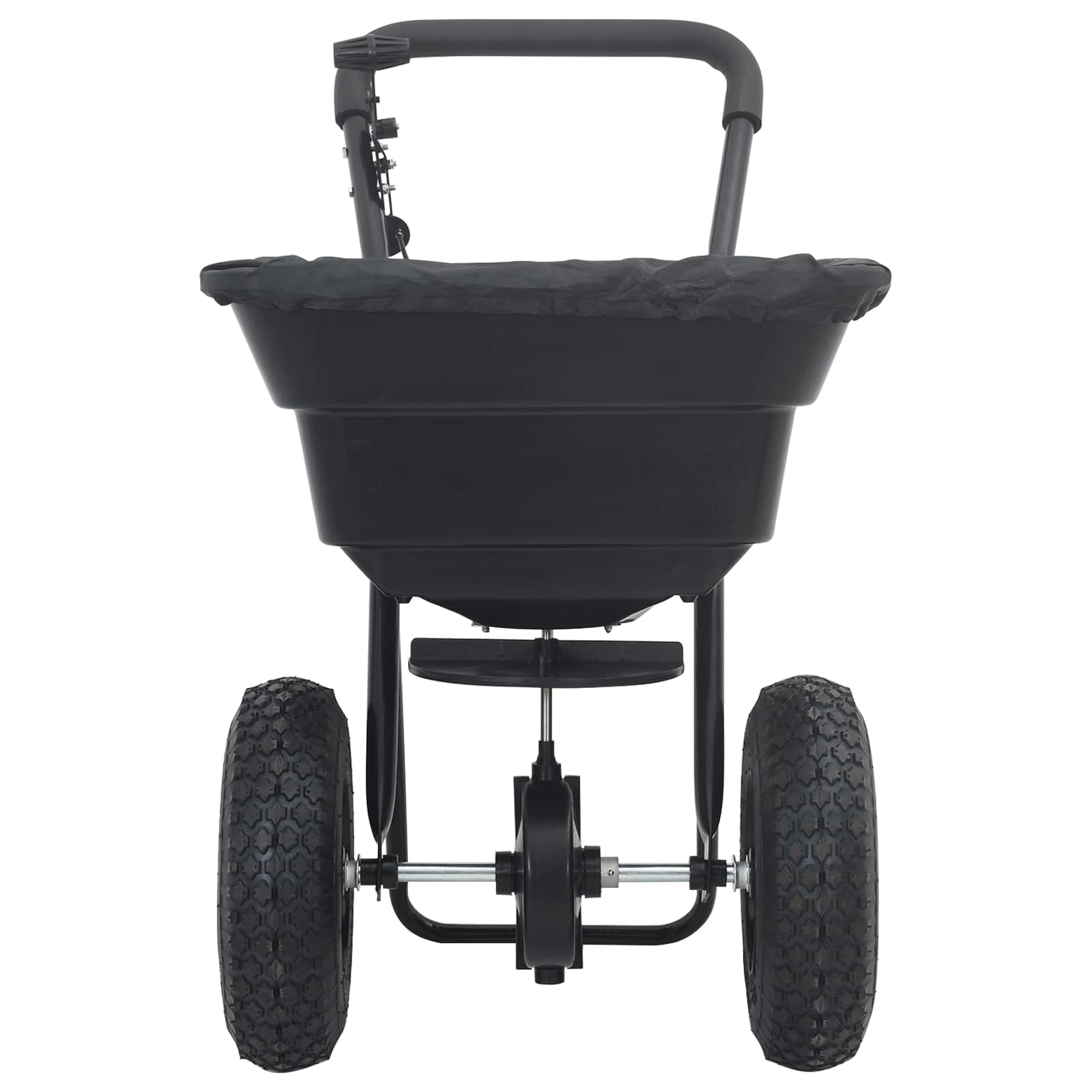 Streuer Schwarz 53 x 81,5 x 78 cm PVC und Stahl