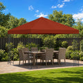 Pavillon 3 x 3 m Terrakotta Polyester und Stahl 190 gsm