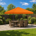Pavillon 3 x 3 m Orange Polyester und Stahl 190 gsm