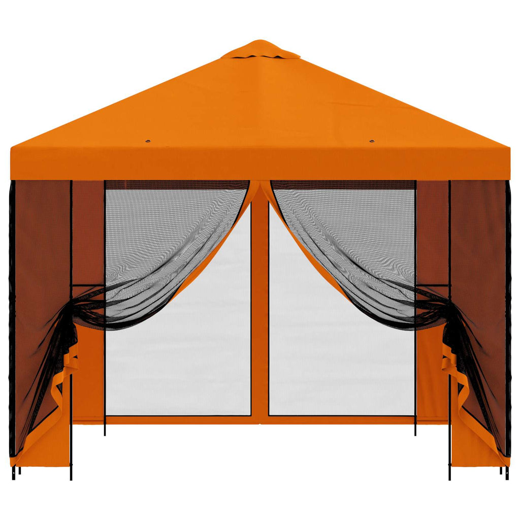 Garten Pavillon mit Seitenwänden 3 x 3 m Orange