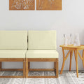 Outdoor Mittelsofa Massivholz Akazie