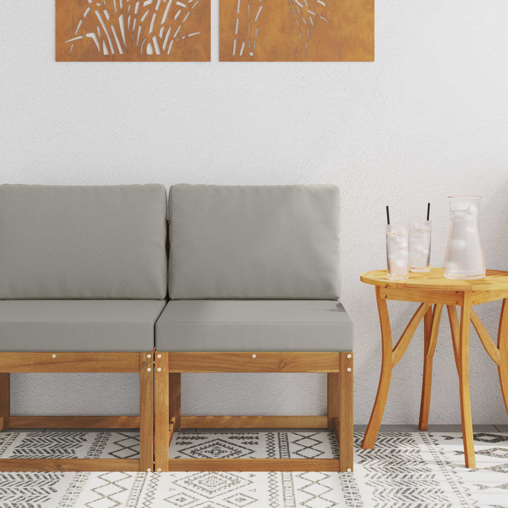 Outdoor Mittelsofa Massivholz Akazie