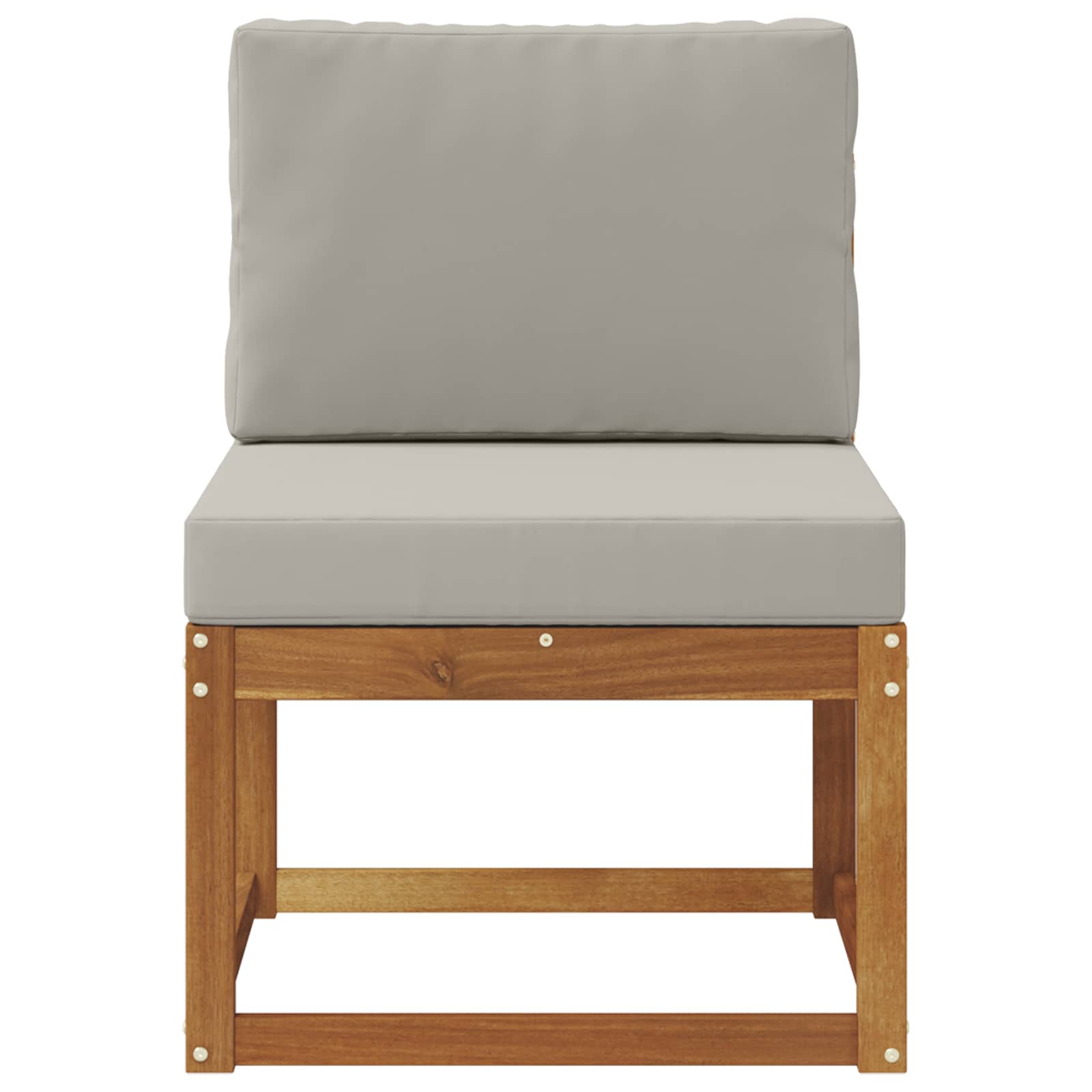 Outdoor Mittelsofa Massivholz Akazie