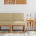 Outdoor Mittelsofa Massivholz Akazie