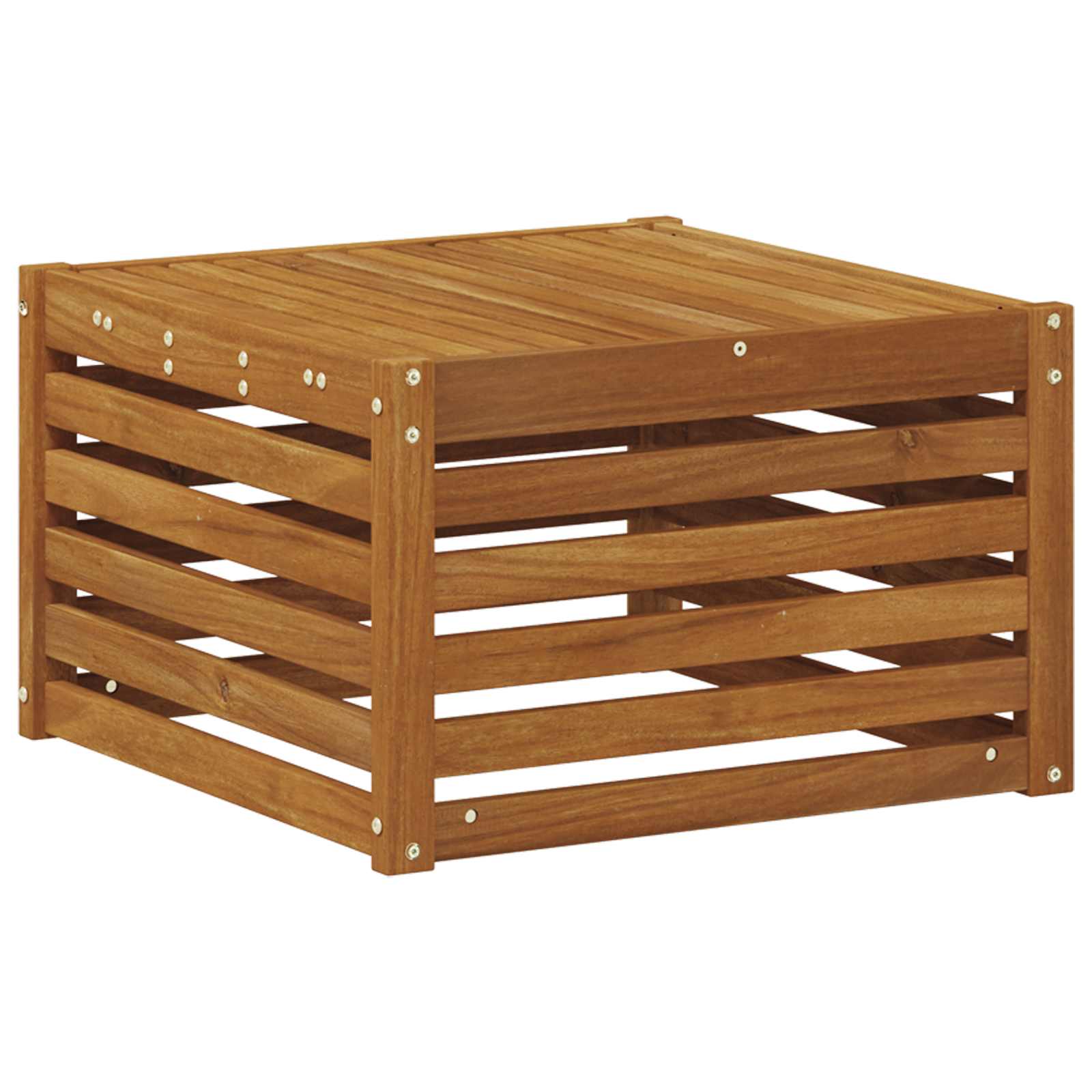 Tisch für Outdoor Massivholz Akazie Natur 59 x 59 x 37 cm