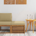 Outdoor-Fußhocker Massivholz Akazie Natur