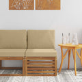 Outdoor Mittelsofa Massivholz Akazie Natur