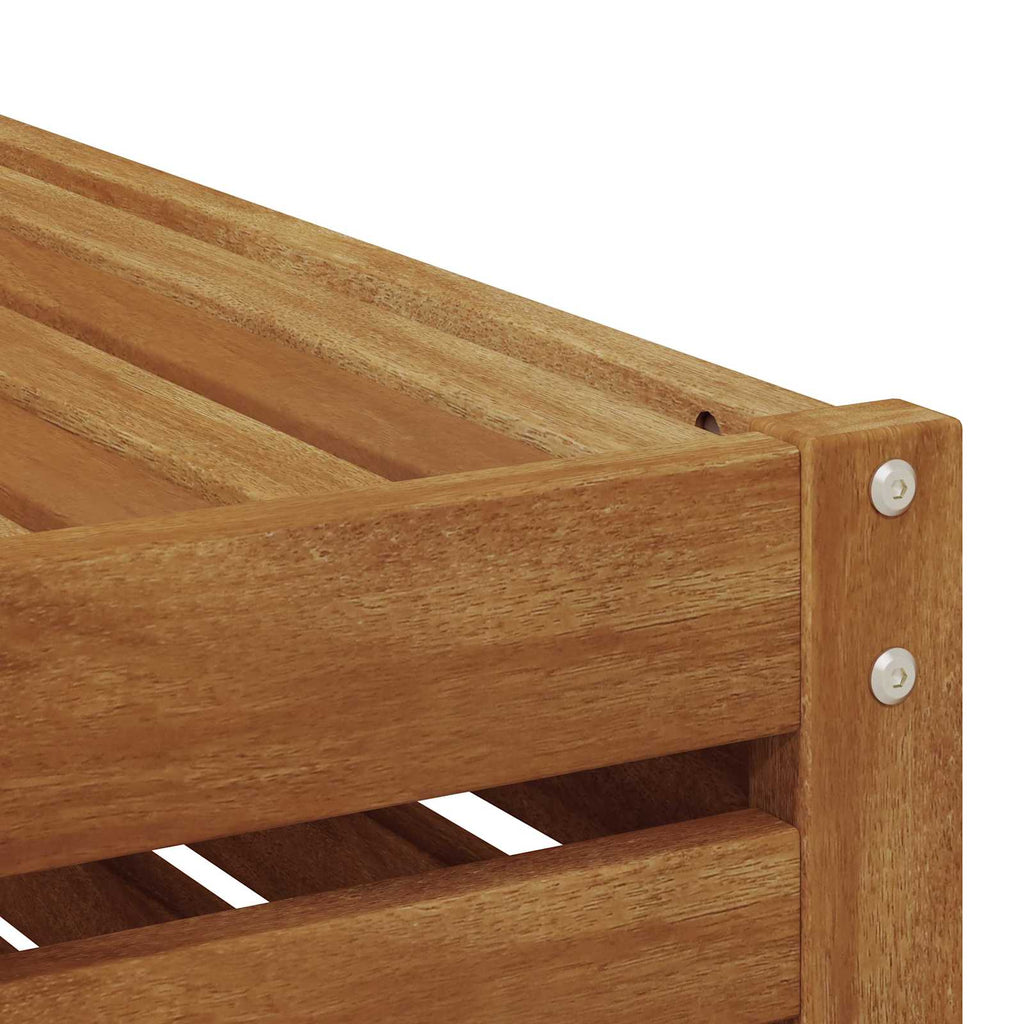 Outdoor Endsofa Natur 91 x 63 x 73 cm Massivholz Akazie