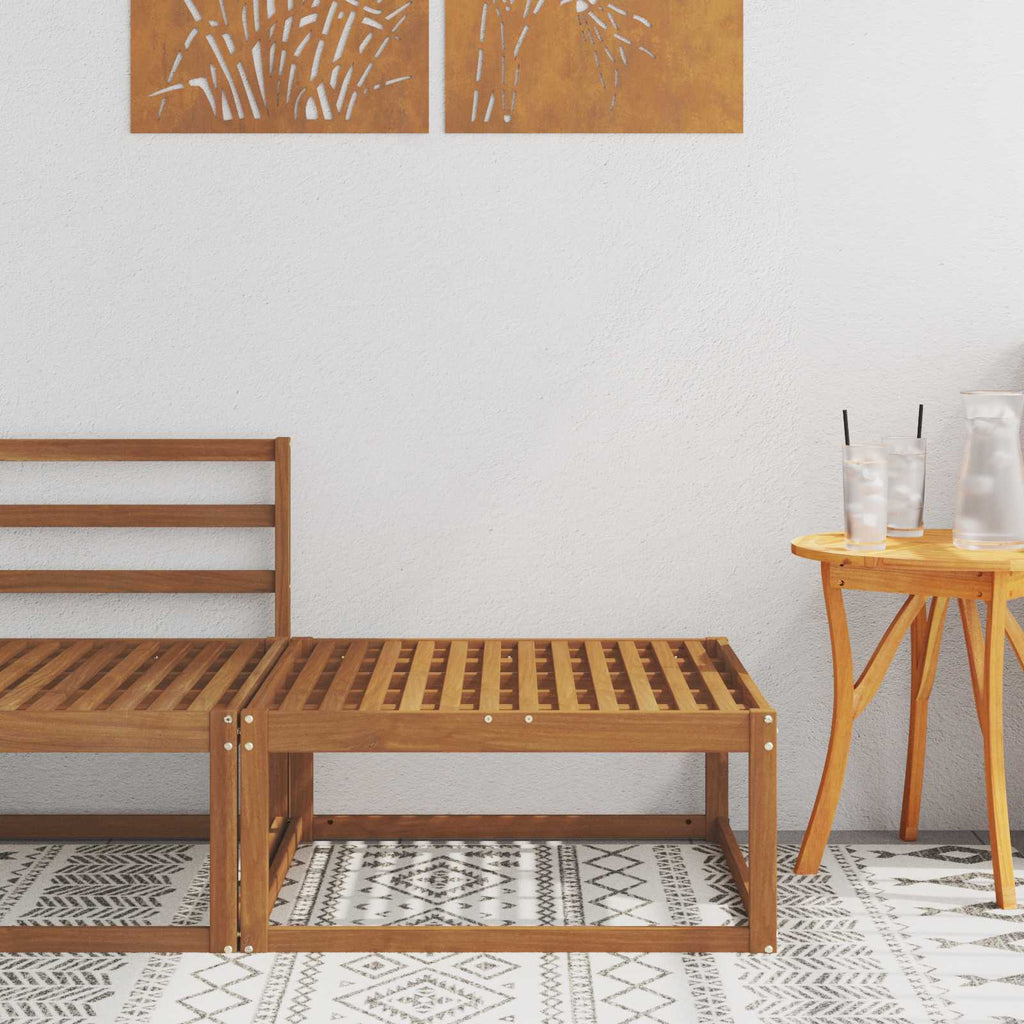 Outdoor-Fußhocker Natur 79 x 79 x 37 cm