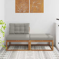 Sectional Sofa Einheiten mit Kissen 2 Stück Natur