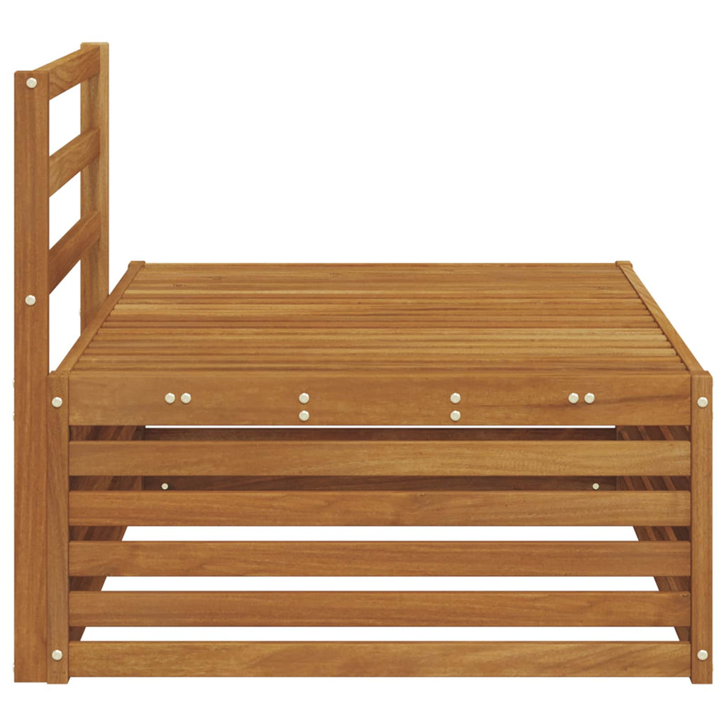 Outdoor Endsofa Natur 115 x 83 x 73 cm Massivholz Akazie