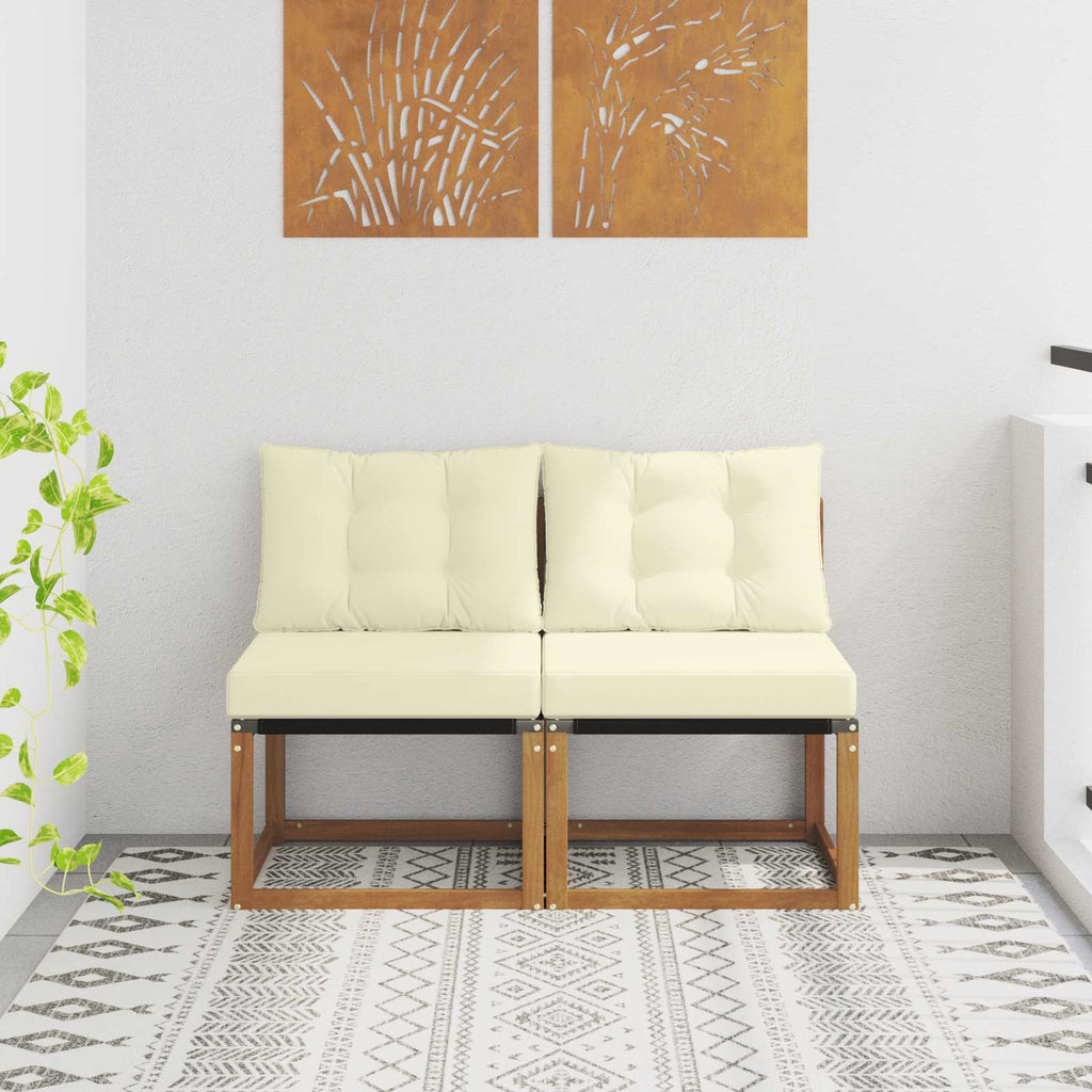 2 Stück Outdoor Mittelsofa