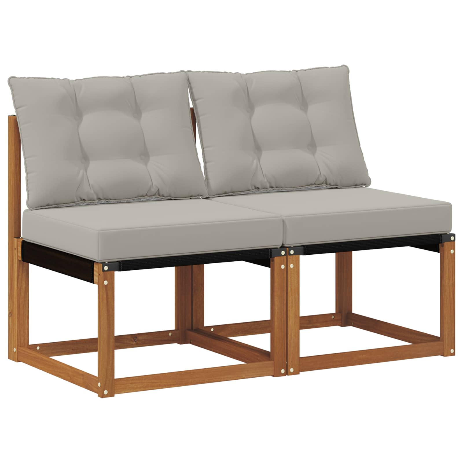2 Stück Outdoor Mittelsofa