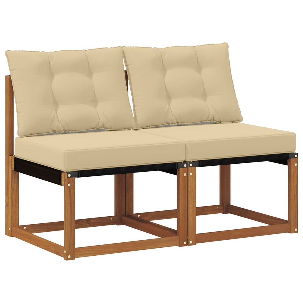 2 Stück Outdoor Mittelsofa