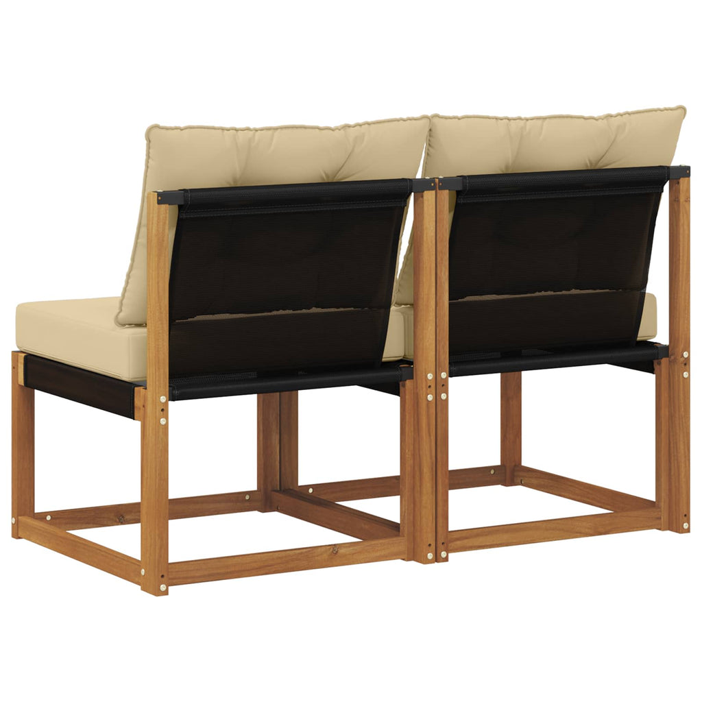 2 Stück Outdoor Mittelsofa