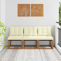 3 Stück Outdoor Mittelsofa