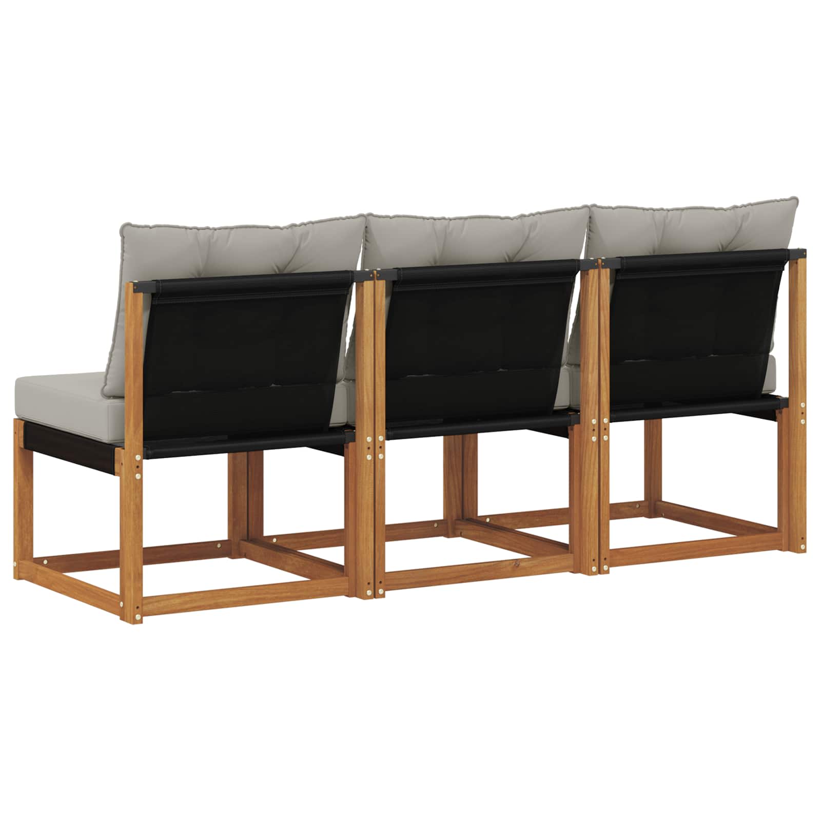 3 Stück Outdoor Mittelsofa