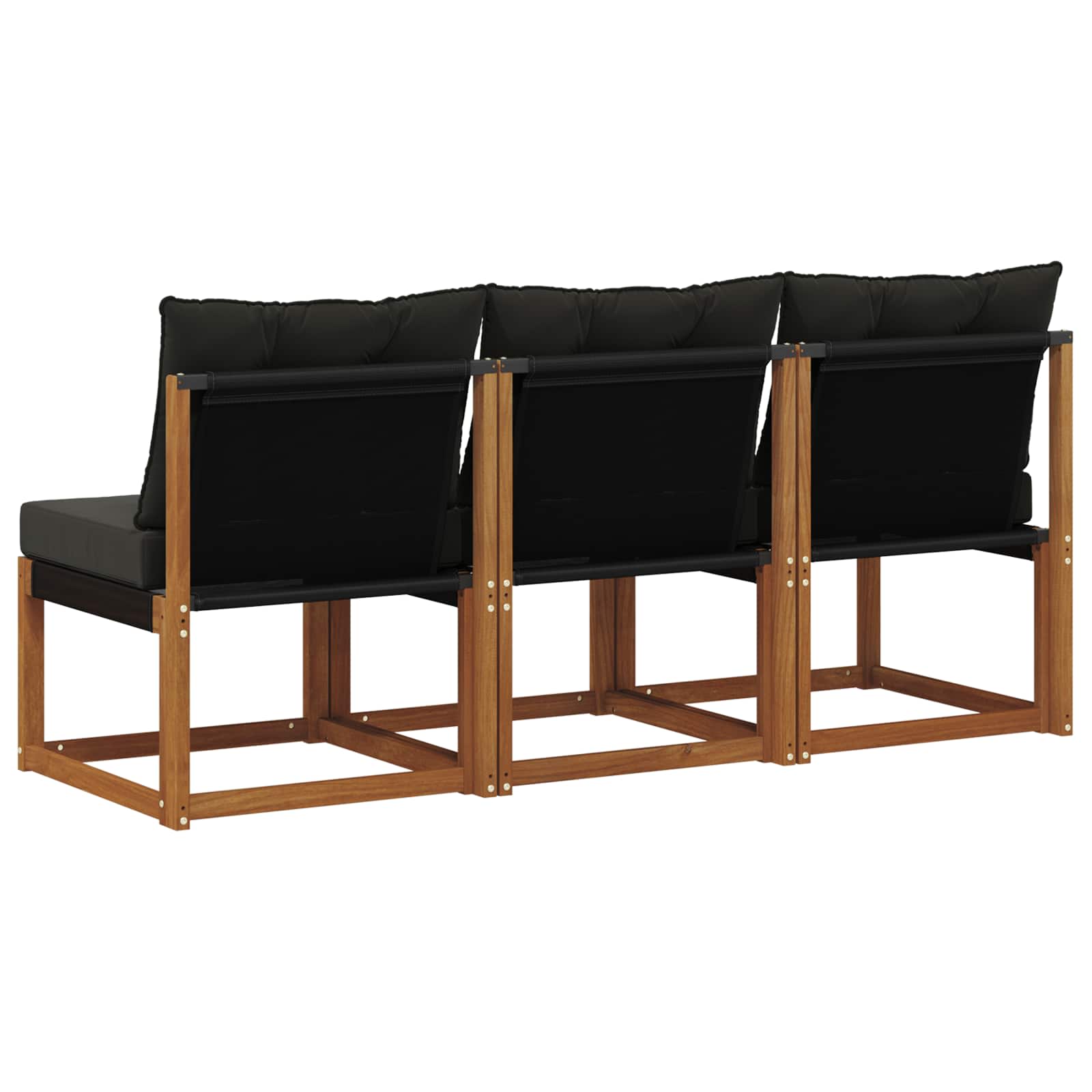 3 Stück Outdoor Mittelsofa
