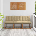 3 Stück Outdoor Mittelsofa