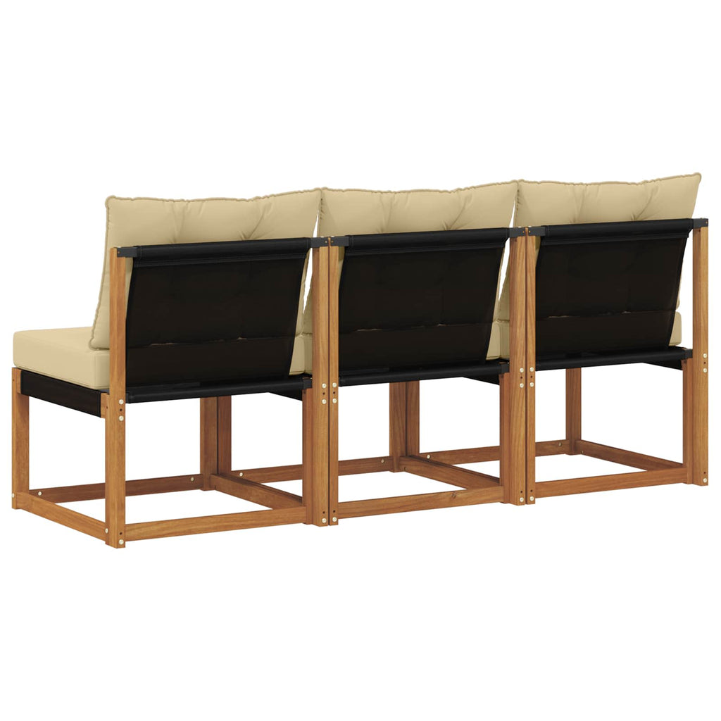 3 Stück Outdoor Mittelsofa
