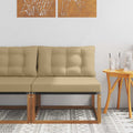 Sectional Sofa Einheiten Massives Akazienholz und Textilene