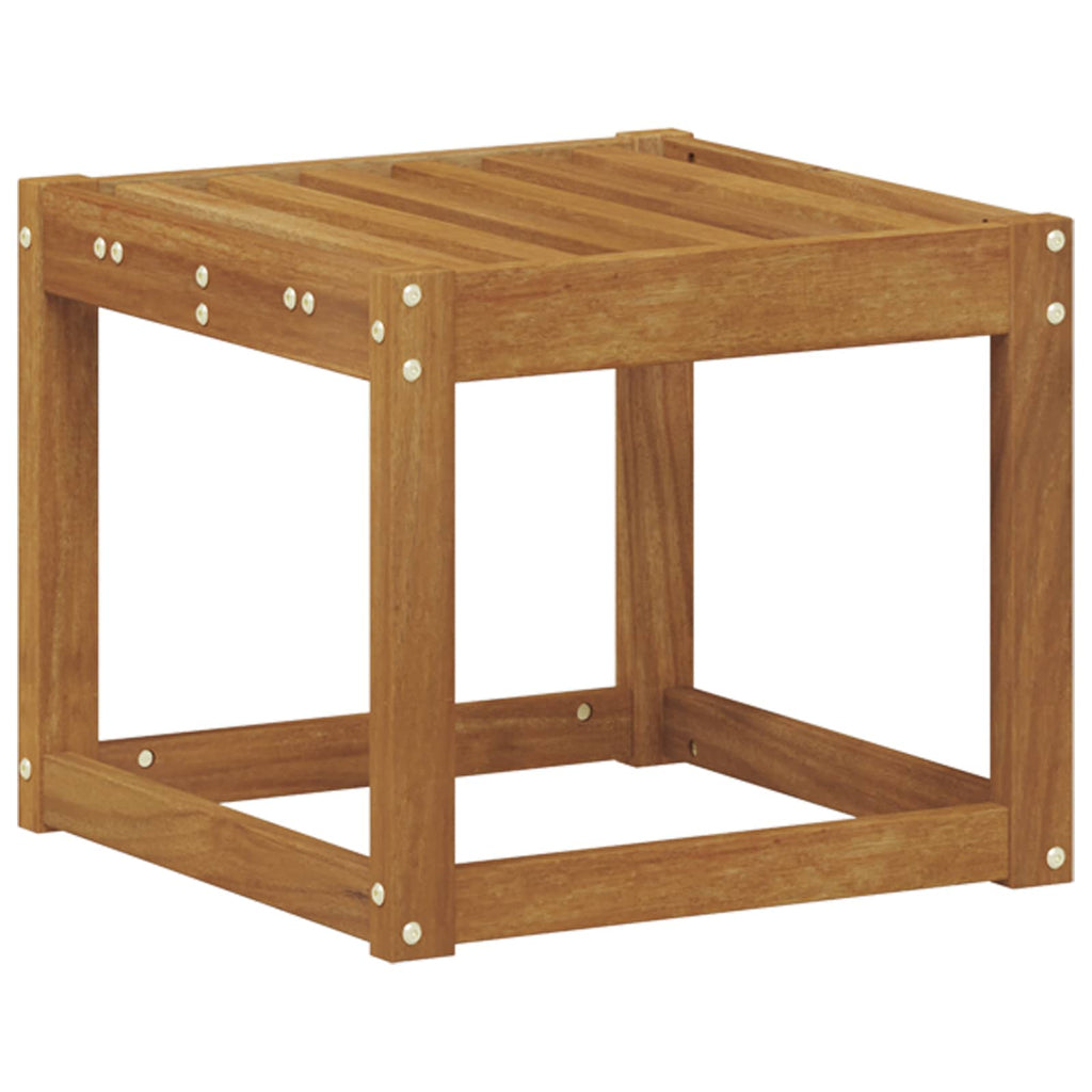 Hocker Bank Natur 43 x 43 x 37 cm Massivholz Akazie