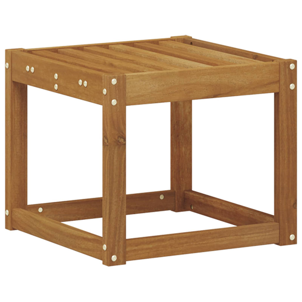 Hocker Bank Natur 43 x 43 x 37 cm Massivholz Akazie