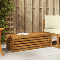 Outdoor Hocker Bank Natur 115 x 43 x 37 cm Massivholz Akazie