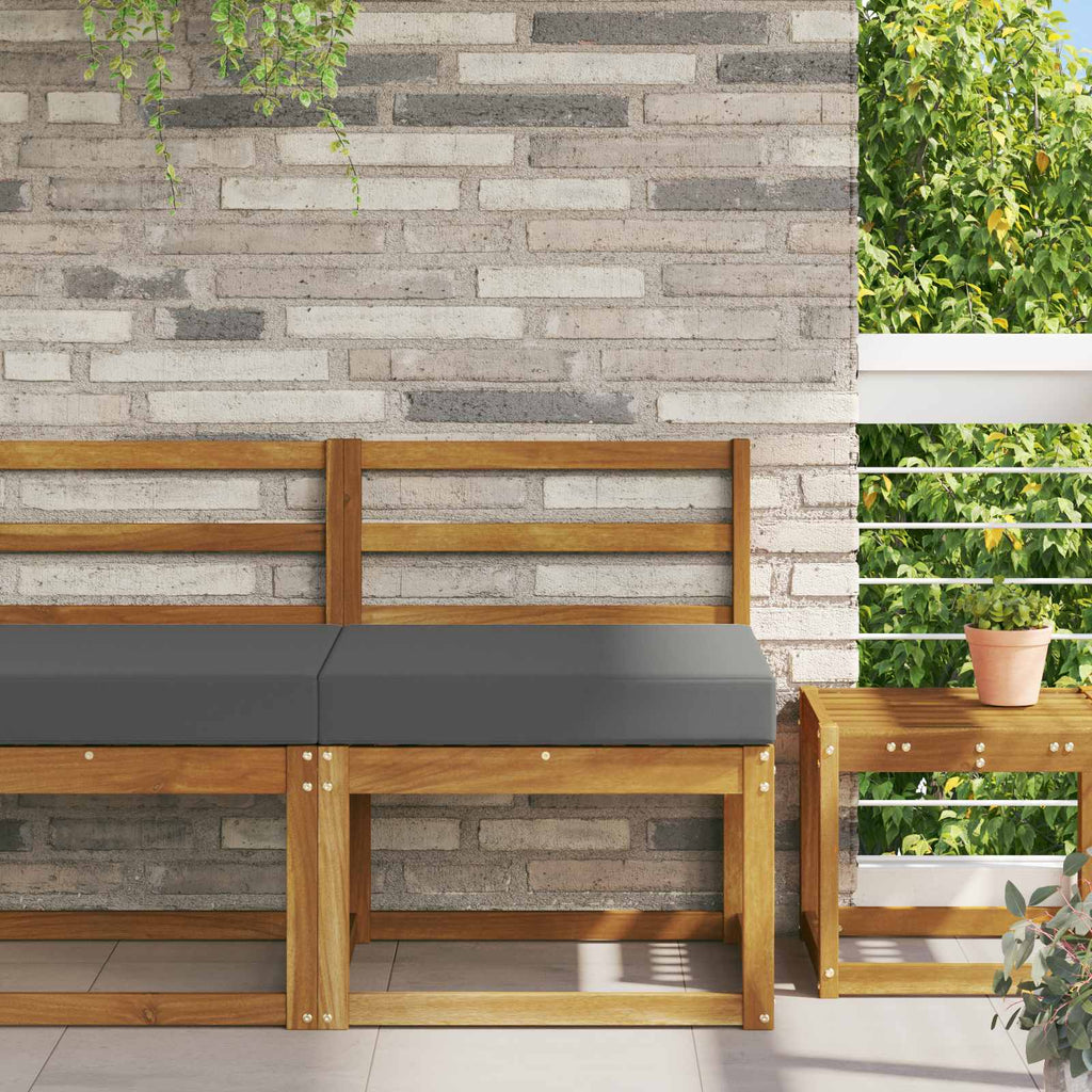 Sofakissen für draußen Anthrazit 60 x 60 x 8 cm Polyester