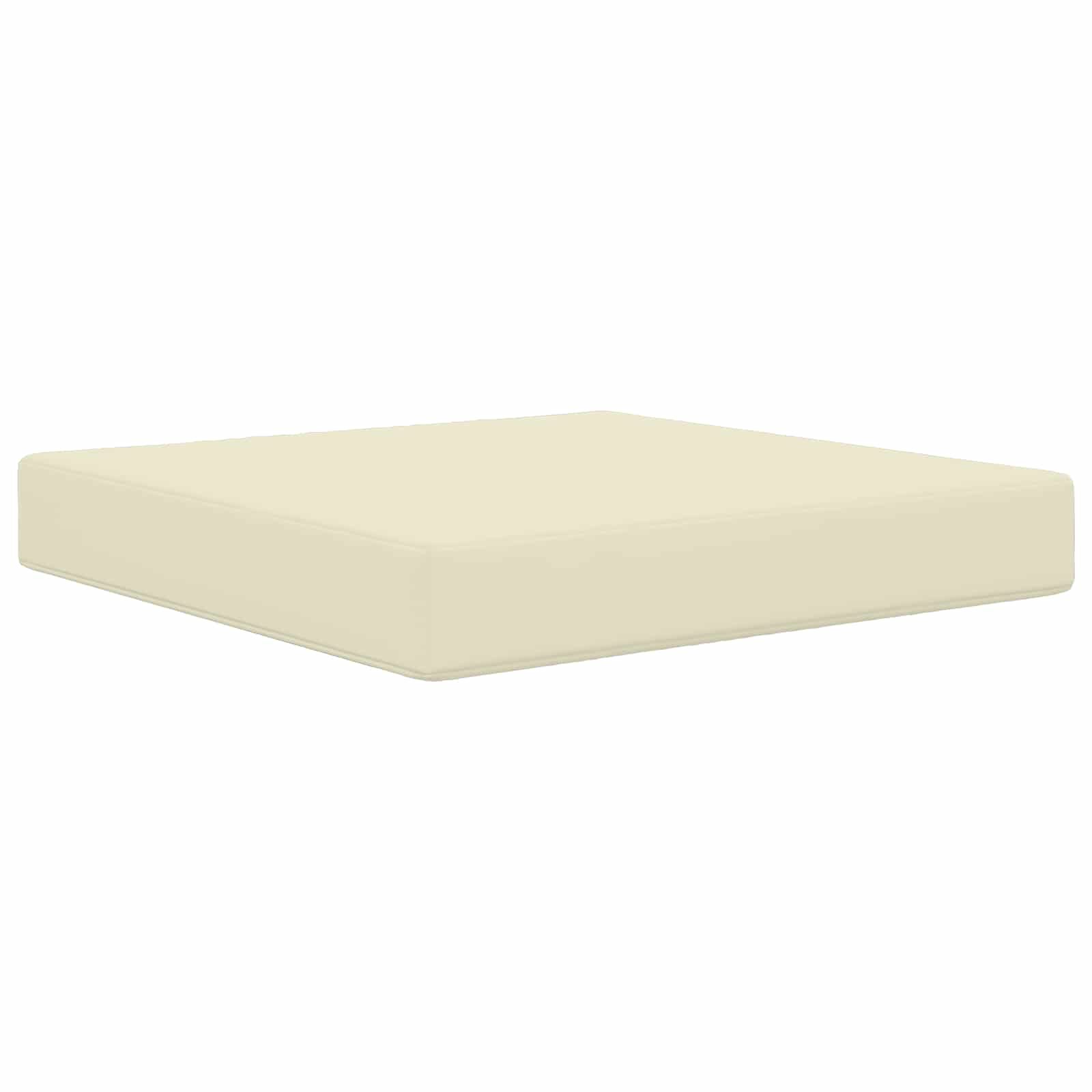 Sofakissen für draußen Creme 60 x 60 x 8 cm Polyester