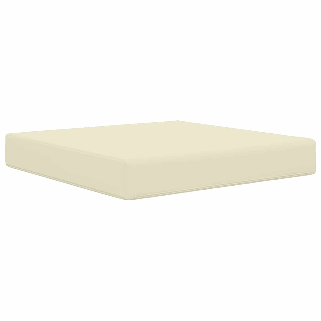 Sofakissen für draußen Creme 60 x 60 x 8 cm Polyester