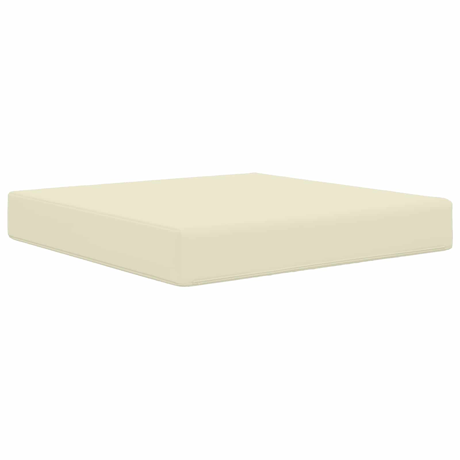 Sofakissen für draußen Creme 60 x 60 x 8 cm Polyester