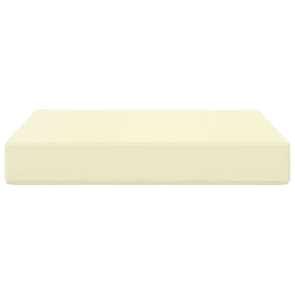 Sofakissen für draußen Creme 60 x 60 x 8 cm Polyester