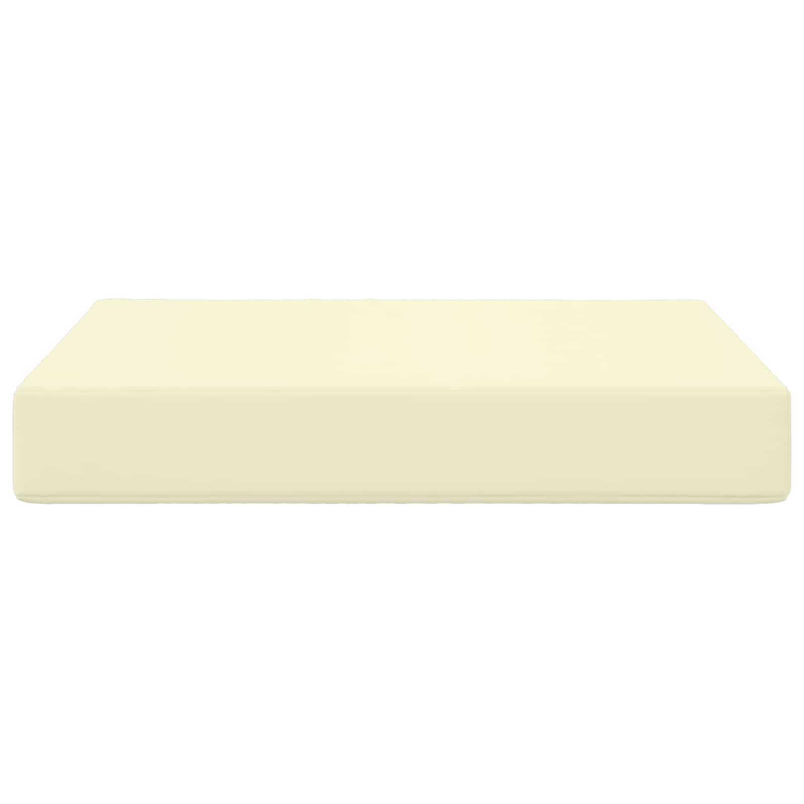 Sofakissen für draußen Creme 60 x 60 x 8 cm Polyester