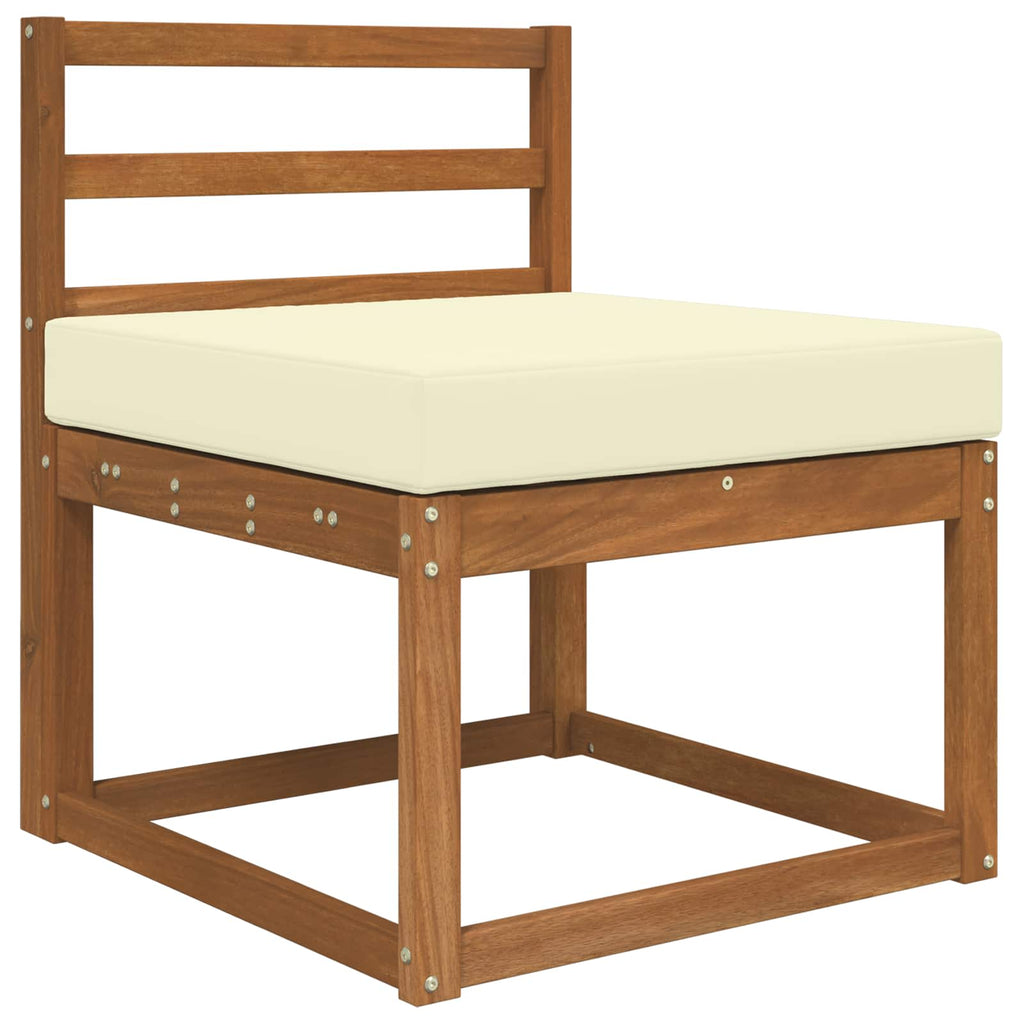 Sofakissen für draußen Creme 60 x 60 x 8 cm Polyester