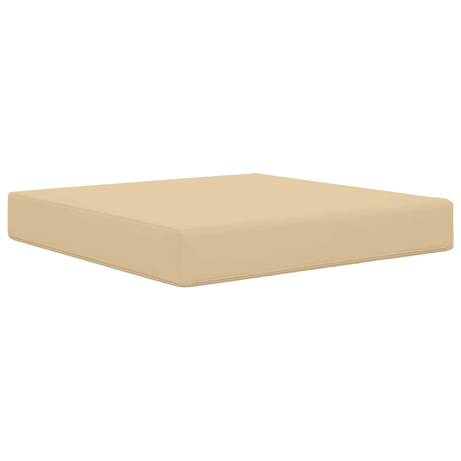 Sofakissen für draußen Beige 60 x 60 x 8 cm Polyester