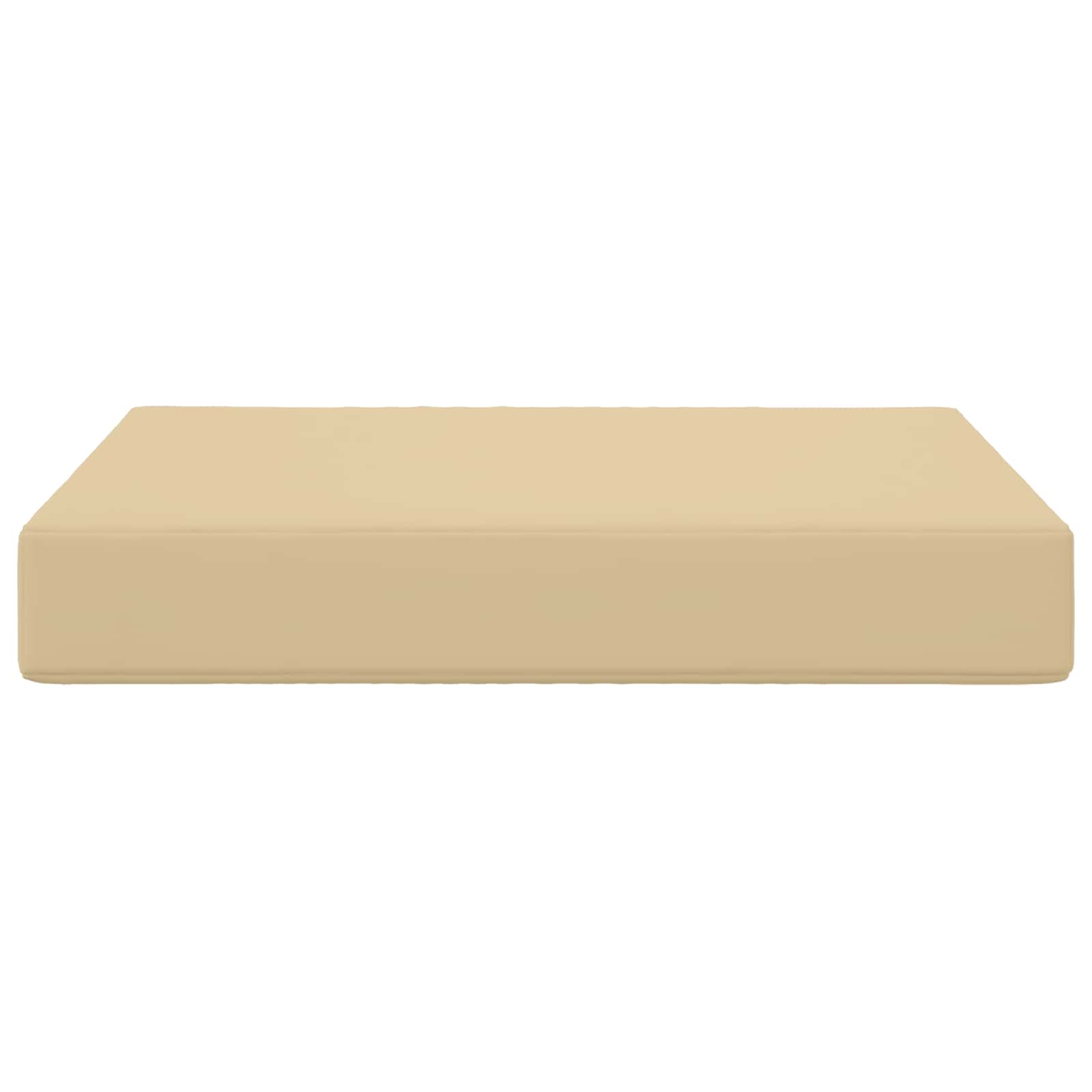 Sofakissen für draußen Beige 60 x 60 x 8 cm Polyester